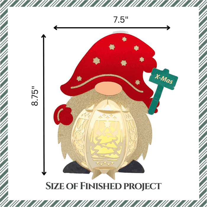 CrafTreat DIY Paper Lanterns - Gnome CTL005 3