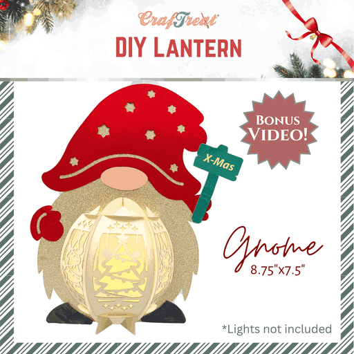 CrafTreat DIY Paper Lanterns - Gnome CTL005