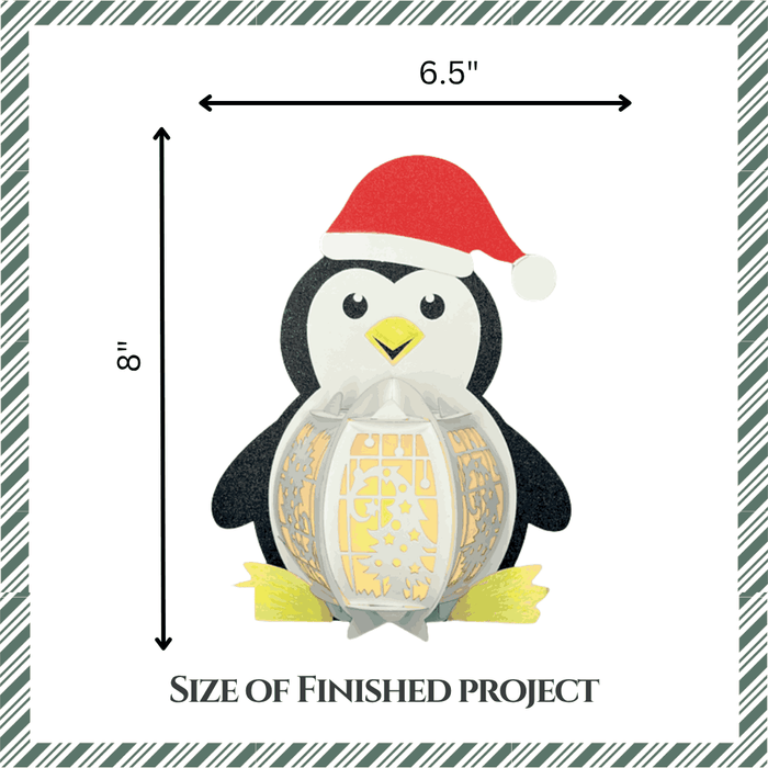 CrafTreat DIY Paper Lanterns - Penguin CTL008 3
