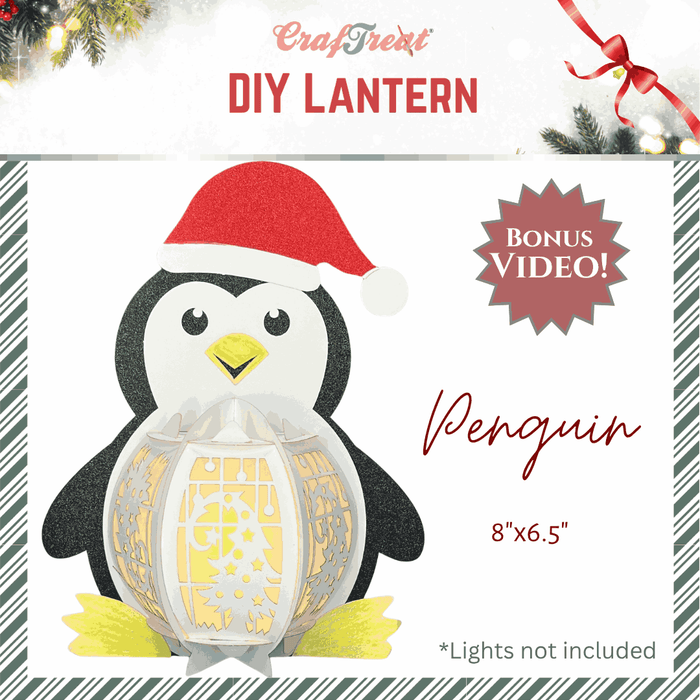CrafTreat DIY Paper Lanterns - Penguin CTL008