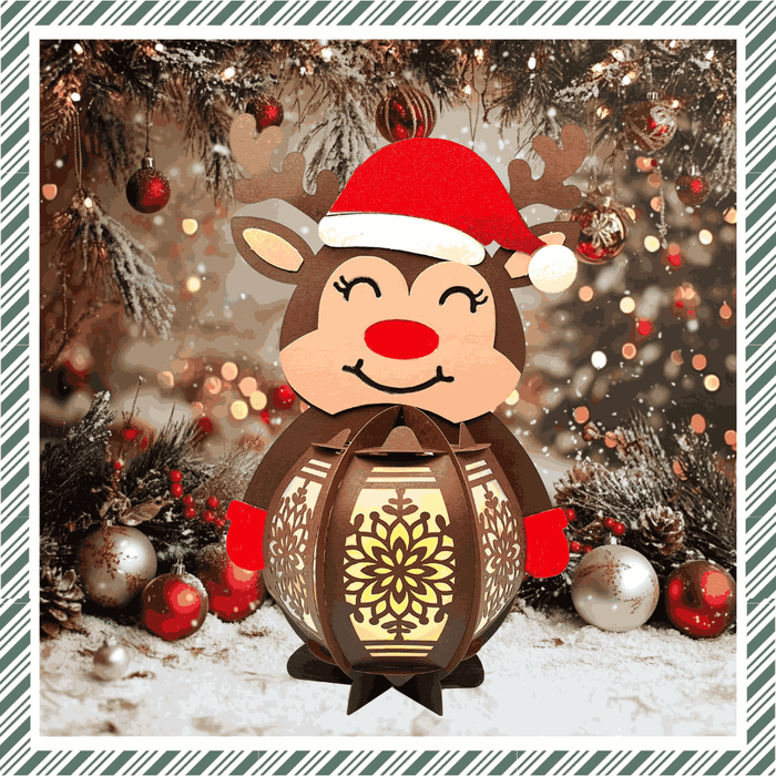CrafTreat DIY Paper Lanterns - Reindeer CTL0010 4