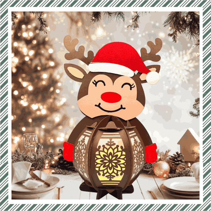 CrafTreat DIY Paper Lanterns - Reindeer CTL0010 5