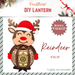 CrafTreat DIY Paper Lanterns - Reindeer CTL0010