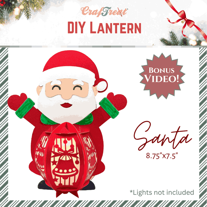 CrafTreat DIY Paper Lanterns - Santa CTL002