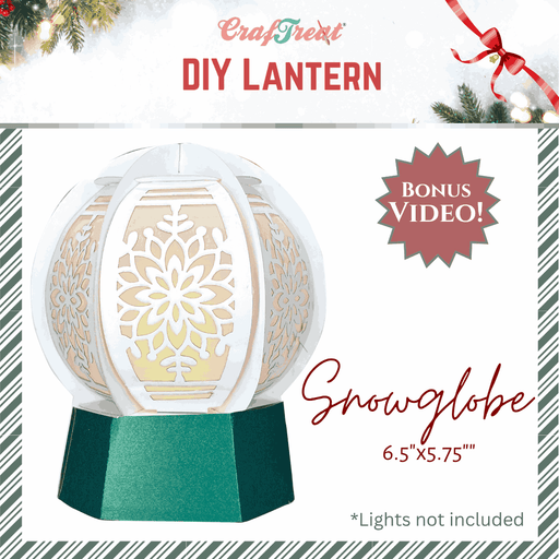 CrafTreat DIY Paper Lanterns - Snowglobe CTL0011