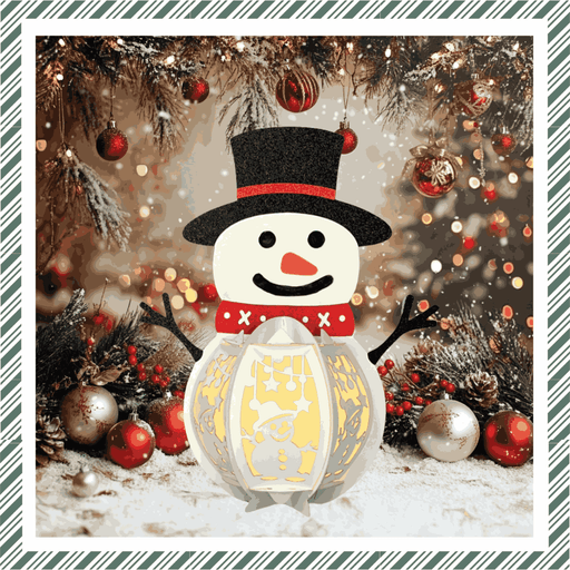 CrafTreat DIY Paper Lanterns - Snowman CTL003 4