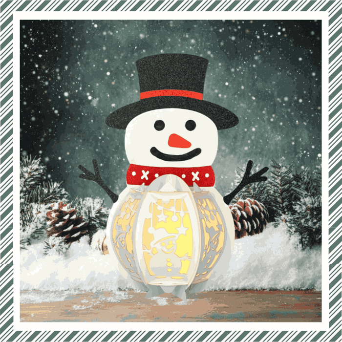 CrafTreat DIY Paper Lanterns - Snowman CTL003 5