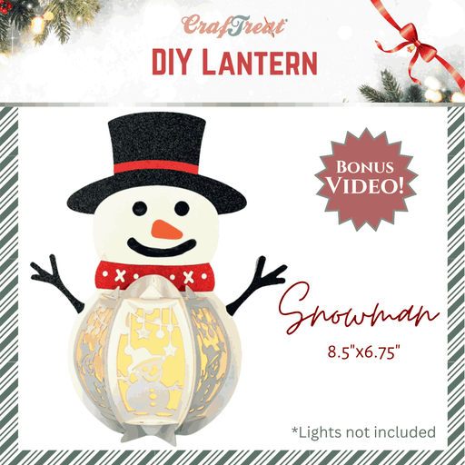 CrafTreat DIY Paper Lanterns - Snowman CTL003