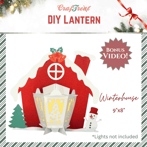 CrafTreat DIY Paper Lanterns - Winter House CTL004
