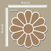 CrafTreat MDF Re-Useable Rangoli Design Flower 