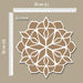 CrafTreat MDF Re-Useable Rangoli Design Large Mandala 2