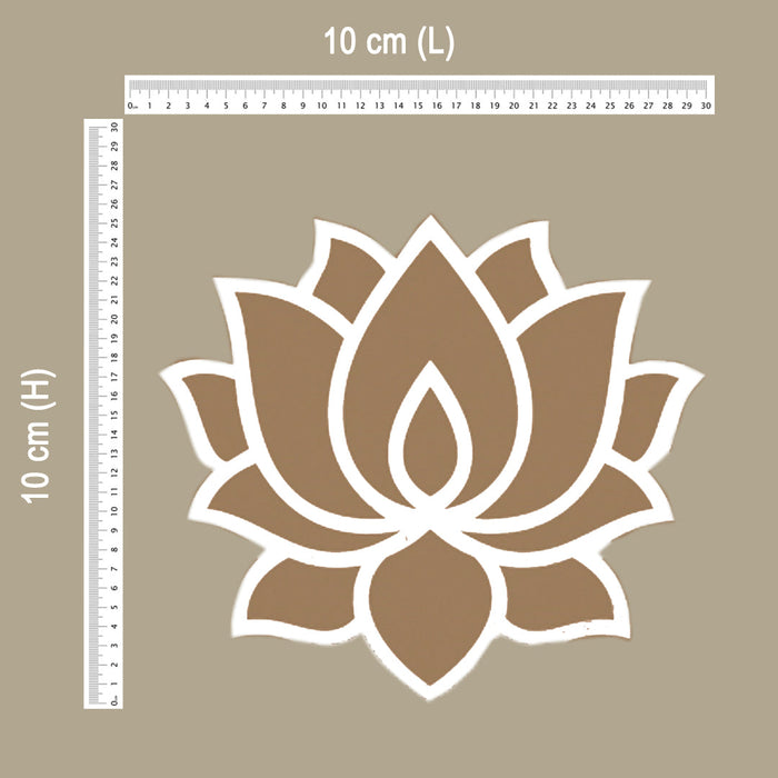 CrafTreat MDF Re-Useable Rangoli Design Lotus