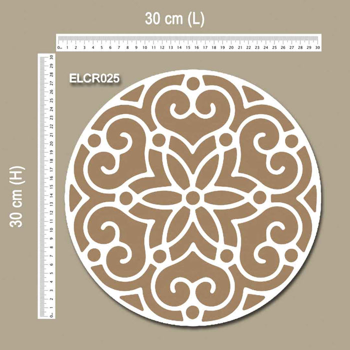 CrafTreat MDF Re-Useable Rangoli Design Mandala 7