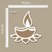 CrafTreat MDF Re-Useable Rangoli Design Small Diya