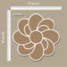 CrafTreat MDF Re-Useable Rangoli Design Small Flower