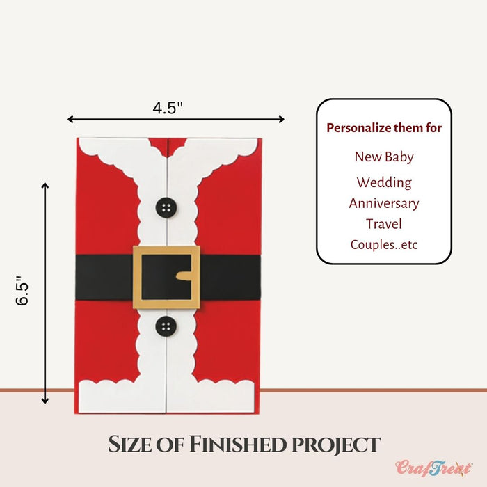 CrafTreat Quick Folio - Christmas Wardrobe Folio - Red & Green - Finished project size - CQF015
