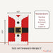 CrafTreat Quick Folio - Christmas Wardrobe Folio - Red & Green - Finished project size - CQF015