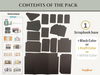 Craftreat Scrapbook Blank Precut Album Base Gate Fold Folio Contents CAB030
