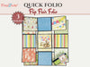Craftreat Scrapbook Blank Quick Folio - Flip Flair Folio - Black, Kraft and White CQF005