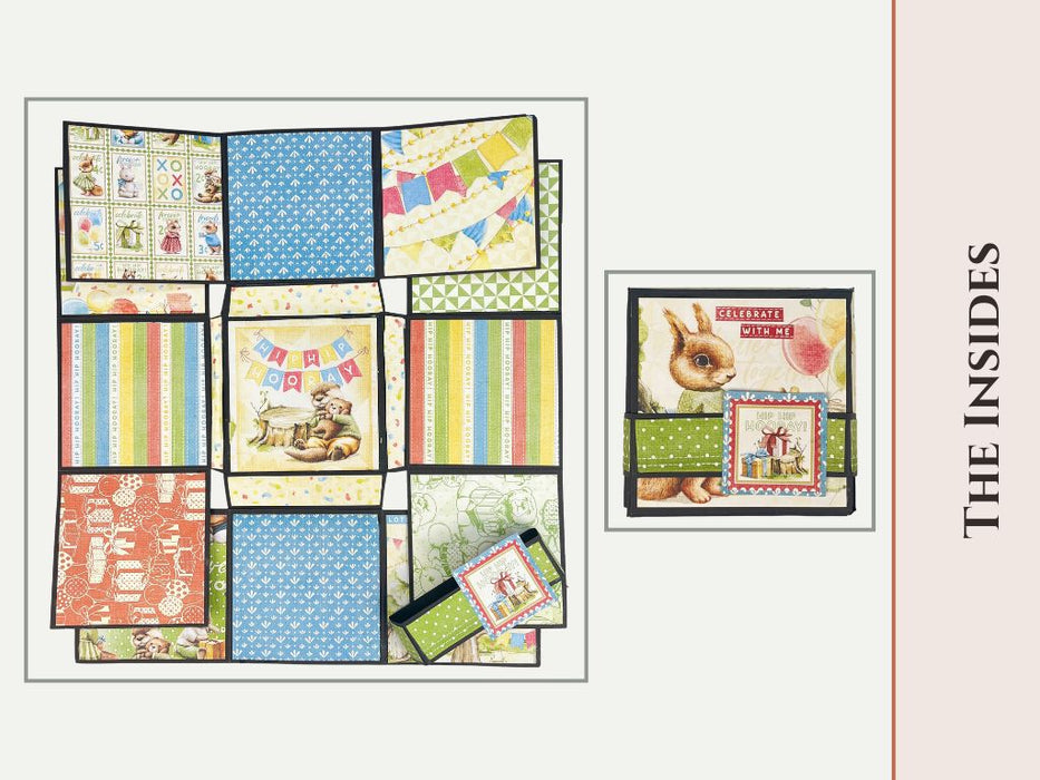 Craftreat Scrapbook Blank Quick Folio - Flip Flair Folio the Insides design CQF005