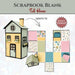 CrafTreat Scrapbook Blank - Tall House - Black CAB051