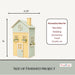 Craftreat Scrapbook Blank Tall House Finished Project Size