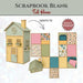 CrafTreat Scrapbook Blank - Tall House - Kraft CAB052