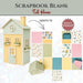 CrafTreat Scrapbook Blank - Tall House - White CAB053