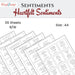 CrafTreat Sentiment Sheets - Heartfelt Christmas Sentiments 6 designs-CSS007