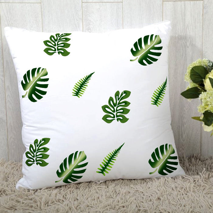 36 pcs of Small Tropical Fern Leaf Stencil on a Pillow Cover Stencilled Pillow Cover, Palm Turtle leave Stencil