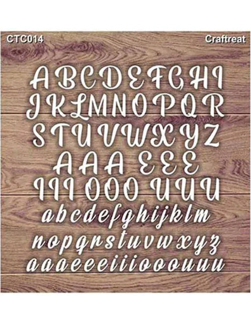 Alphabets Laser Cut Chipboard CTC014
