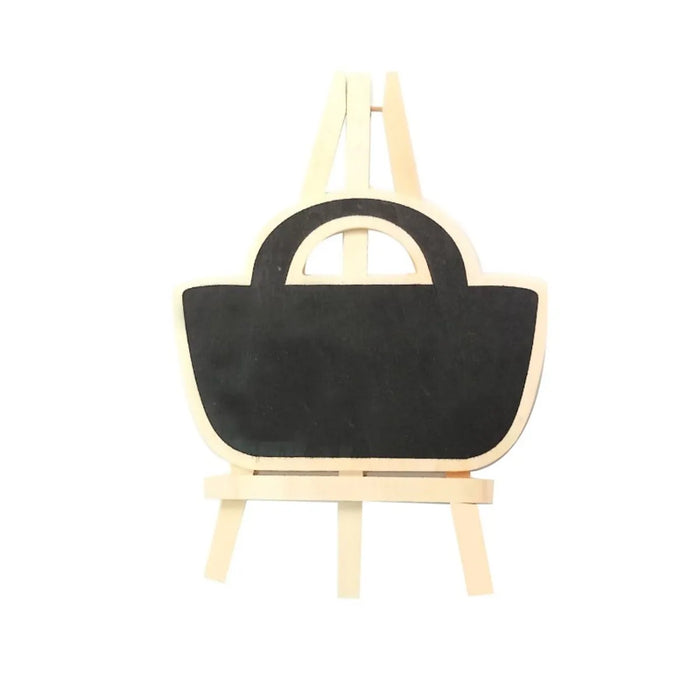 Bag - Mini Wooden Chalk board Canvas with Stand
