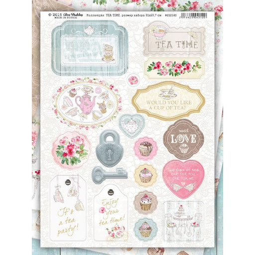 Bee shabby Tea Time Chipboard 620240