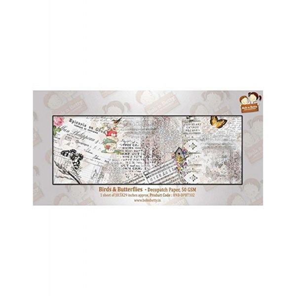 Bob N Betty Decopatch Paper Birds Butterflies DPBT102