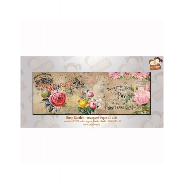 Bob N Betty Decopatch Paper Rose Garden DPRG101