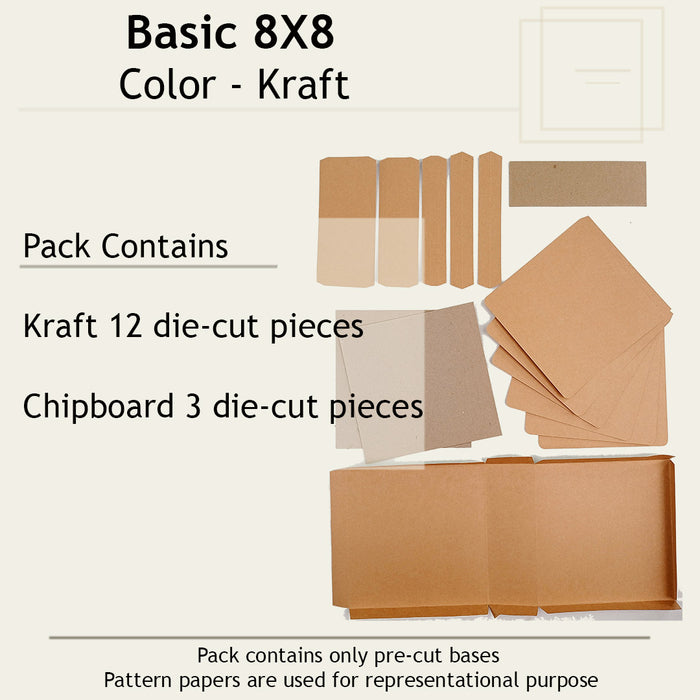 Basic 8x8 Scrapbook Templates