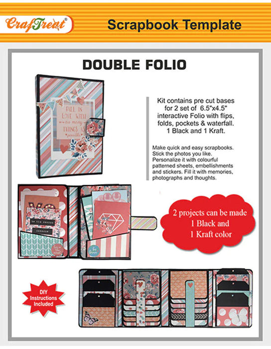 CrafTreat Double Folio Scrapbook Templates