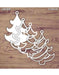 CrafTreat Decorative Christmas tree 3D Laser cut Shaker Chipboard