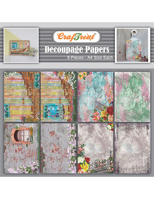 CrafTreat Windows and Gate Decoupage Paper A4