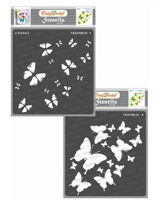 CrafTreat Butterfly Stencil CTS001