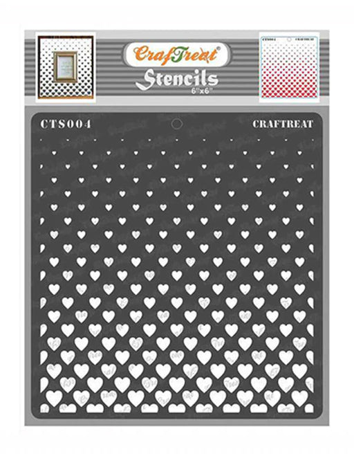 CrafTreat Flying Hearts StencilCTS004