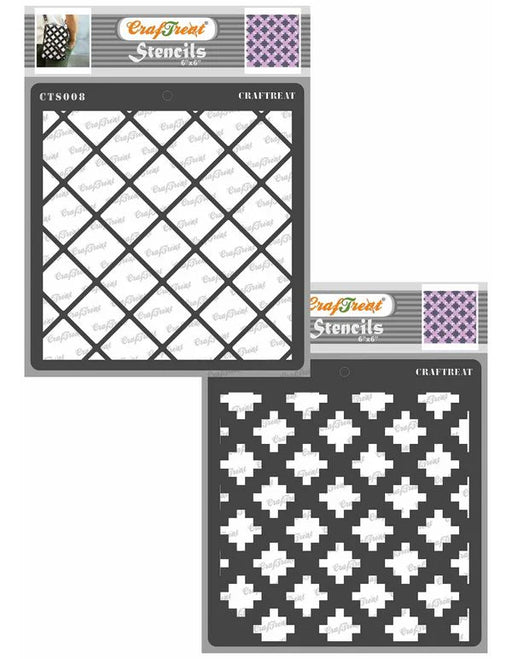 CrafTreat Criss Cross StencilCTS008