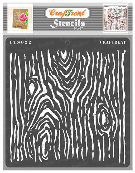 CrafTreat Woodgrain StencilCTS022