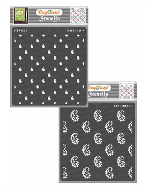 CrafTreat 2 Step Paisley StencilCTS031