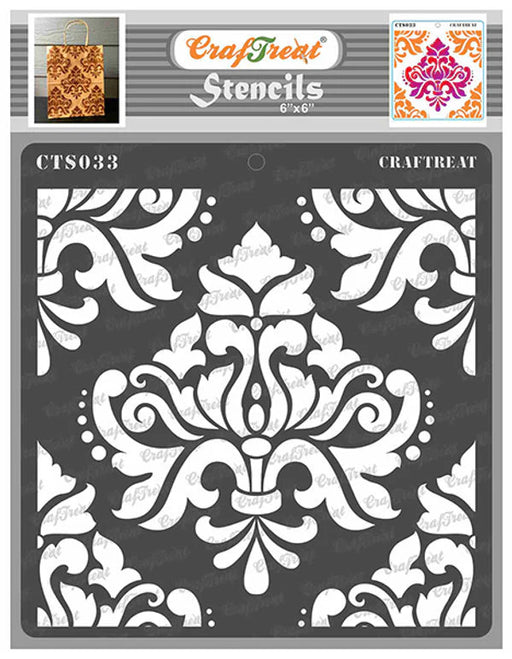 CrafTreat CTS033 Damask Stencil