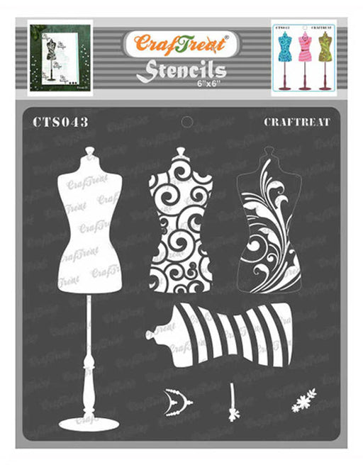 CrafTreat Layered Mannequin StencilCTS043