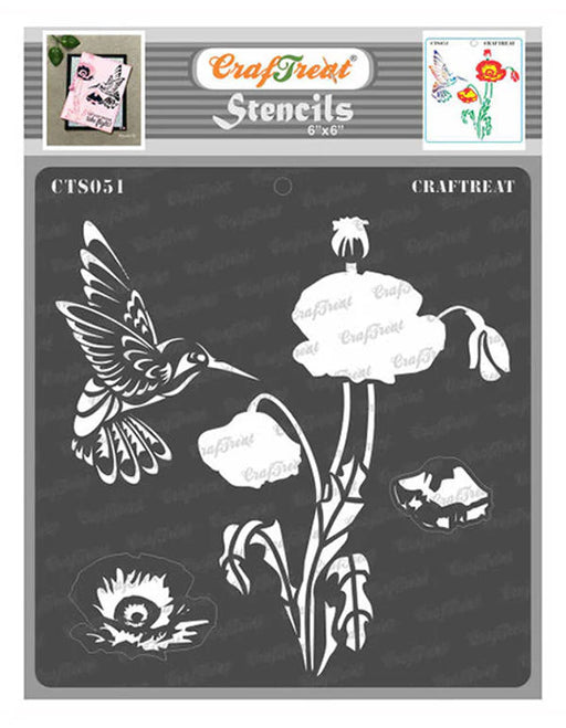 CrafTreat Poppy Layered StencilCTS051