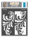 CrafTreat Swirl Stencil CTS058