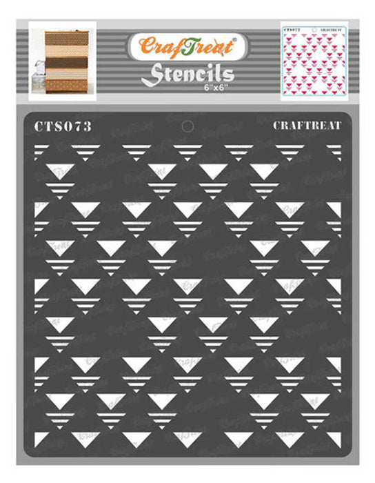 CrafTreat Memphis Triangle StencilCTS073