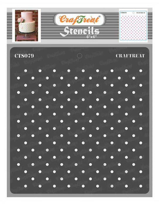 CrafTreat Small Polka Dots StencilCTS079